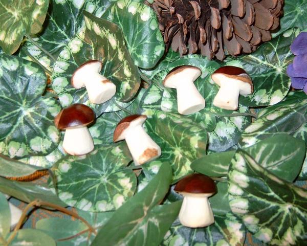 Грибы из каштанов Грибы из каштанов