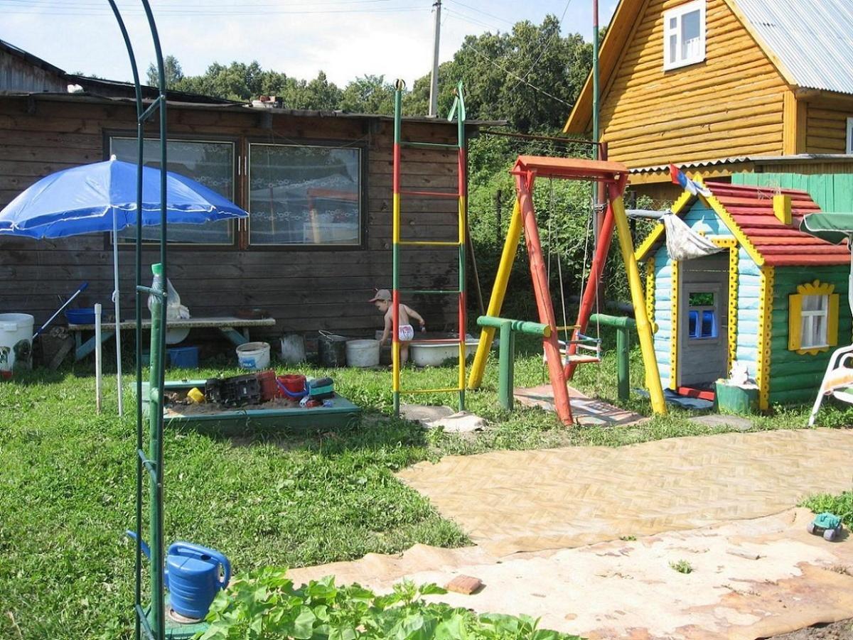 Детская площадка для дачи своими руками