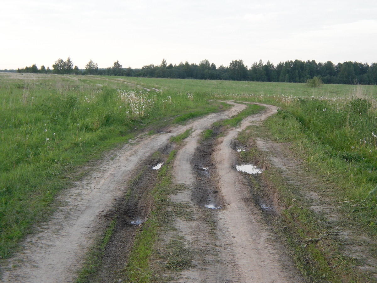 Дорога в деревне фото