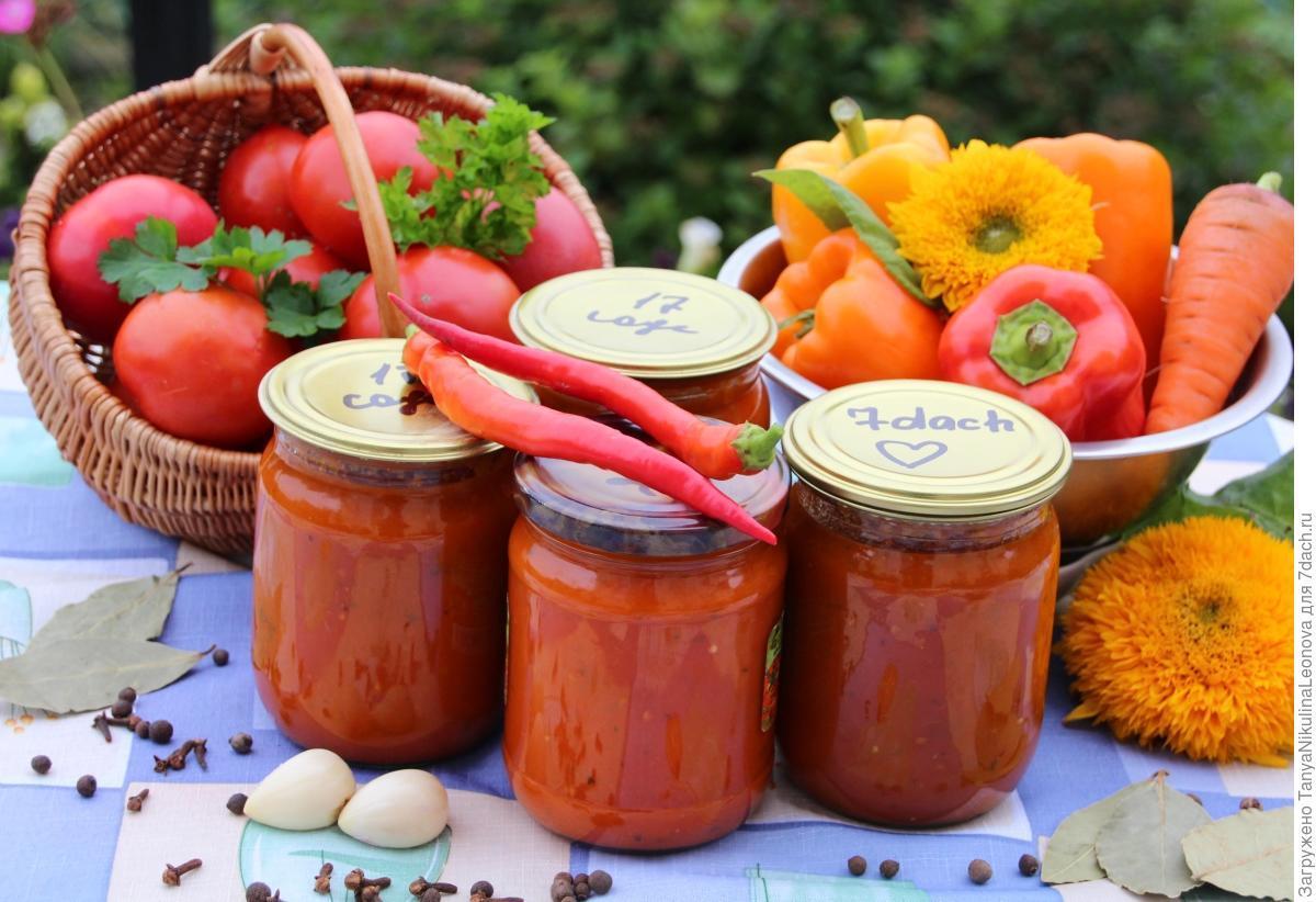 Сладкий томатный соус на зиму