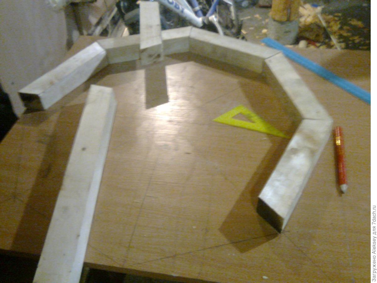 Телега-клумба