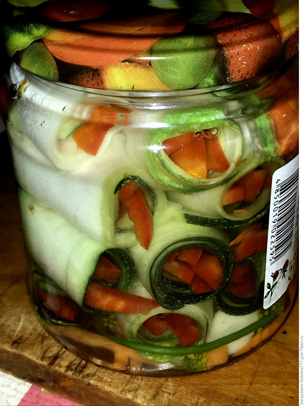 Маринованные кабачки с морковью, на зиму