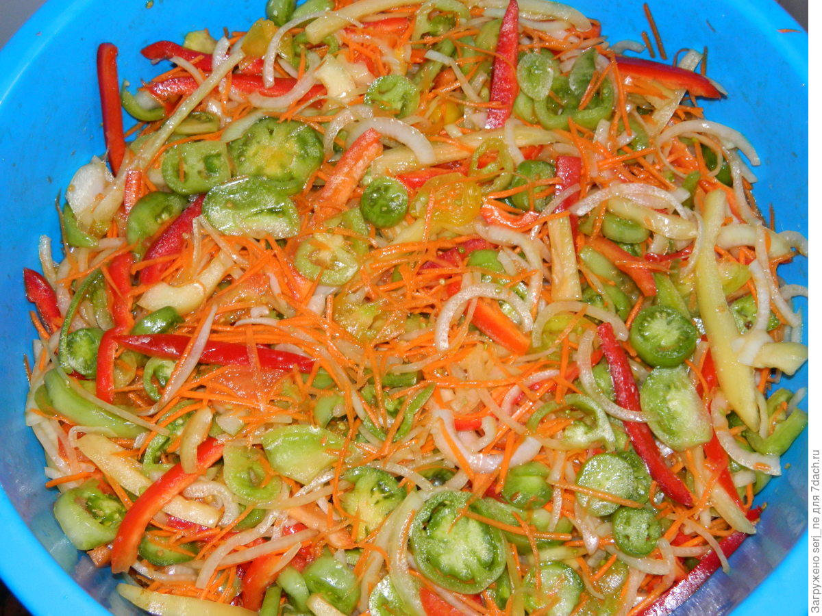 Салат из моркови с болгарским перцем, на зиму (без уксуса)