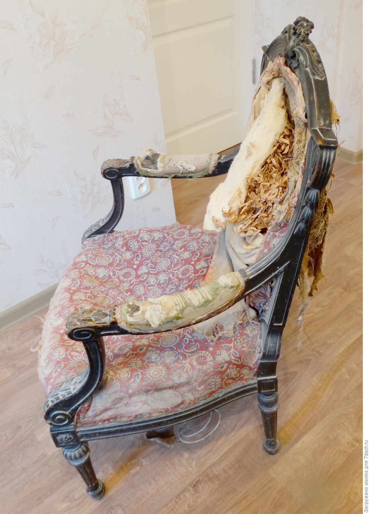 Реставрация старинного кресла. Мастер-класс с фото