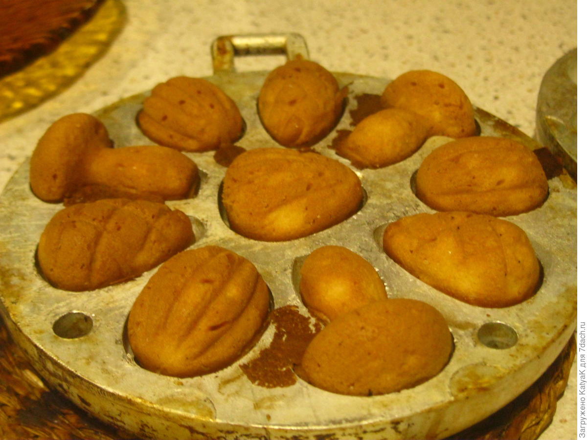 Печенье в форме на газу старый рецепт с фото