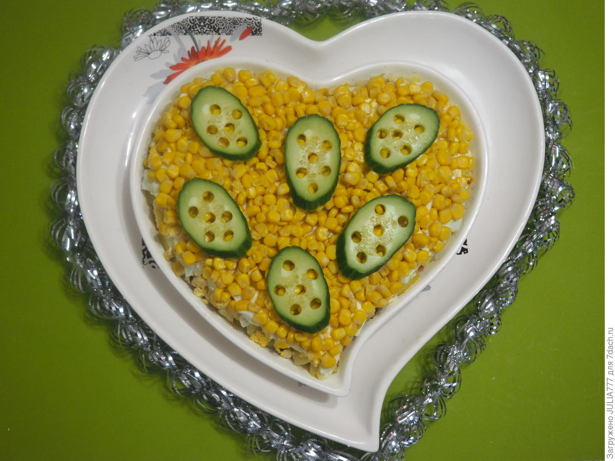 Салат сердцеедка с куриными сердечками рецепт с фото