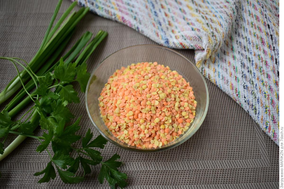 Овощной суп с чечевицей