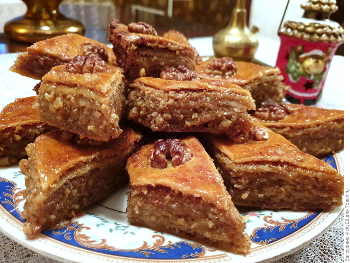 Пахлава (баклава) бакинская - пошаговый рецепт приготовления с фото
