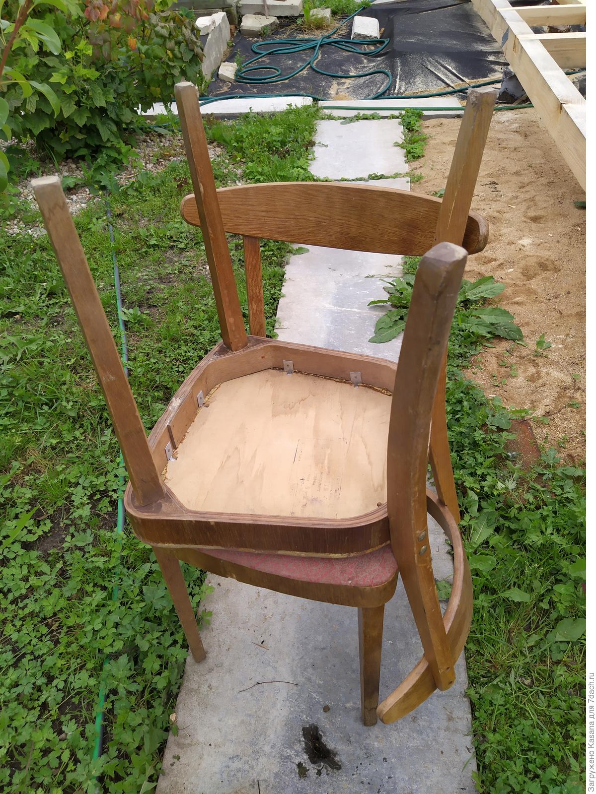 перетяжка старого стула со спинкой своими руками