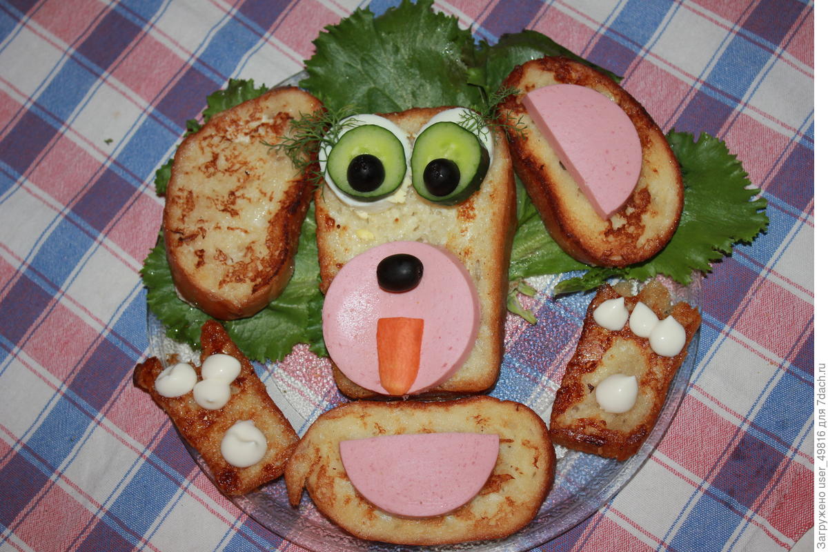 Бутерброды из колбасы для детей