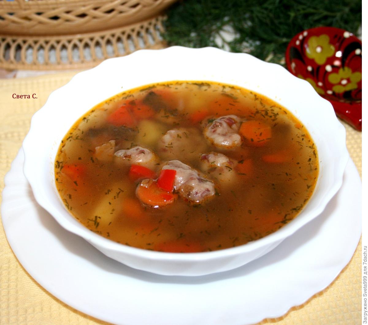 Постный овощной суп