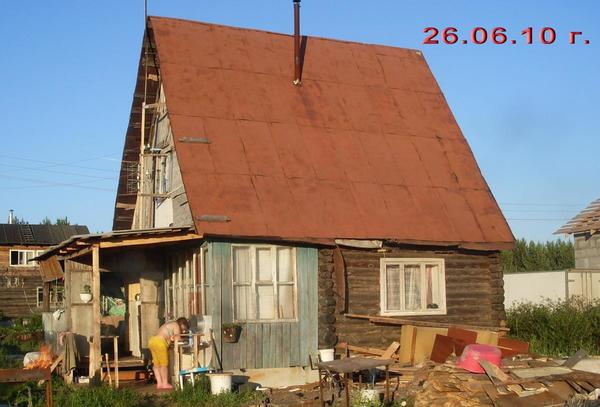 Убрали старый навес