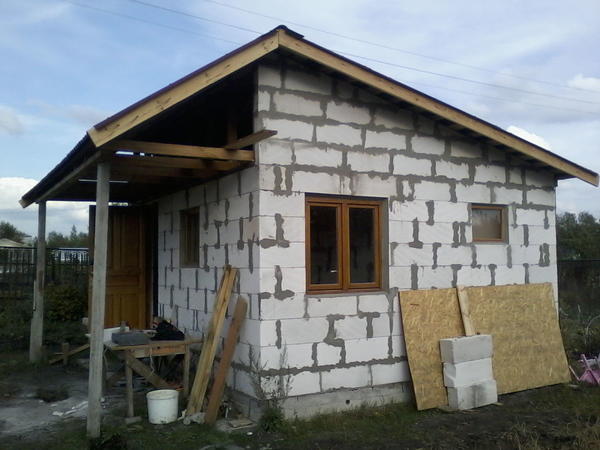 завершение кладки с южной стороны