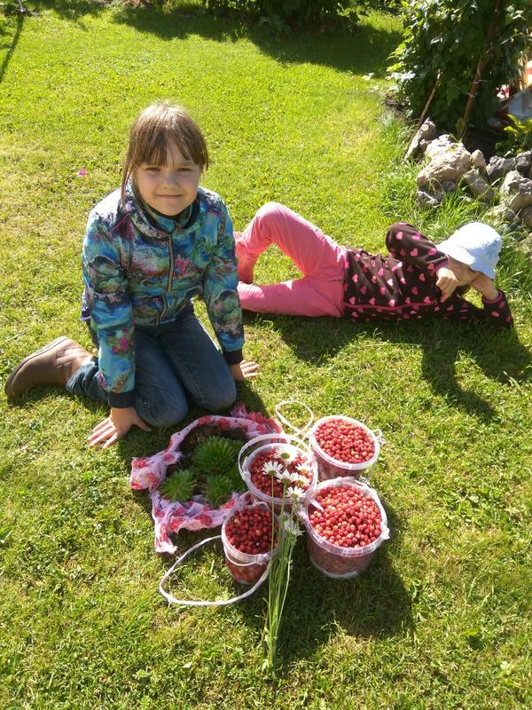 Внучки тоже участвуют.