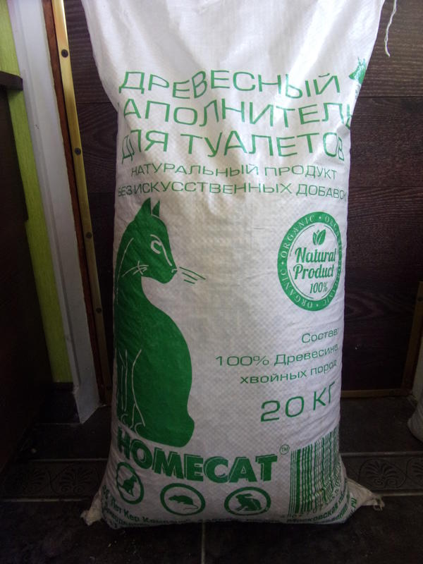 Древесный наполнитель HOMECAT