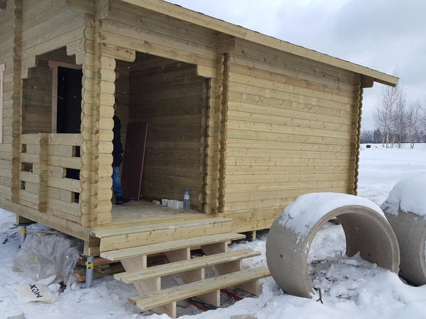Вот такая получилась лестница