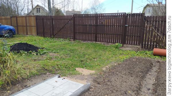 А здесь мы планируем автостоянку.