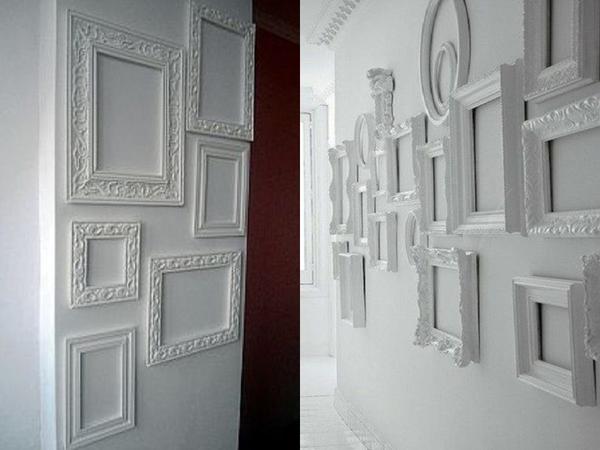 Стильные белые рамки. Фото с сайта ru.pinterest.com