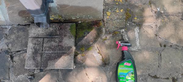 Нанесение средства Dr.Klaus на цоколь, отмостку и бетонную плитку