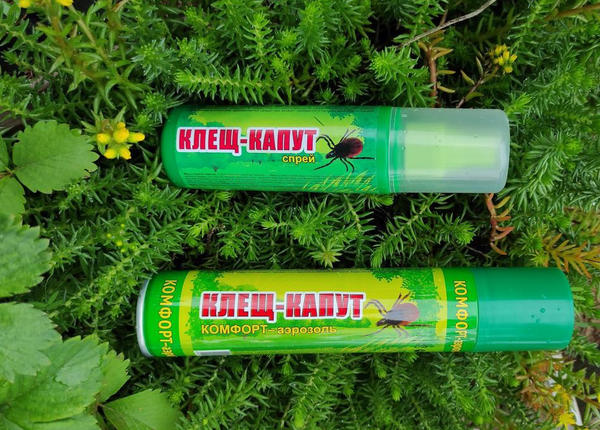 Аэрозоль и спрей Клещ-капут от компании Ваше хозяйство