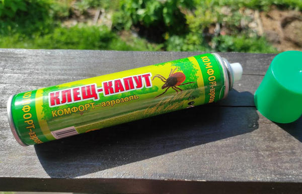 Внешний вид аэрозоля Клещ-Капут Комфорт