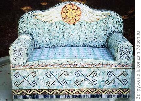 Лавочки, скамейки, качели, колодец в качестве декоративных элементов сада