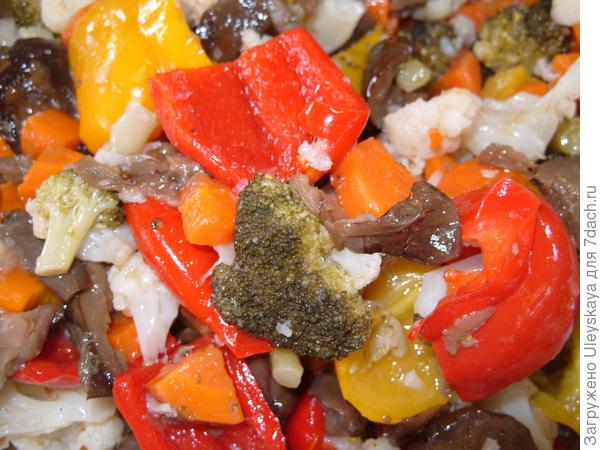 Салат с капустой брокколи.