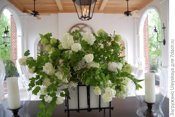 Калина в букете, фото сайта thewelldressedgarden.com