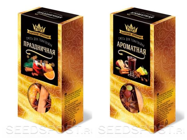Готовые смеси для глинтвейна "Праздничная" и "Ароматная", фото с сайта seedspost.ru