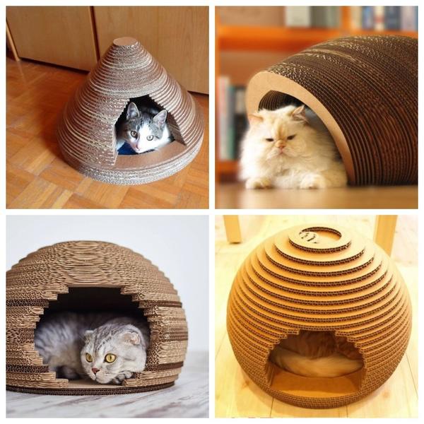 Оригинальные домики для кошек
