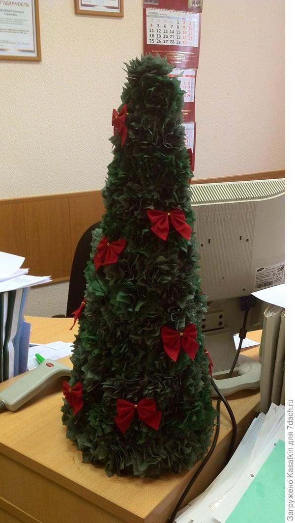 Елочка из салфеток