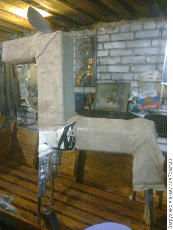 Телега-клумба