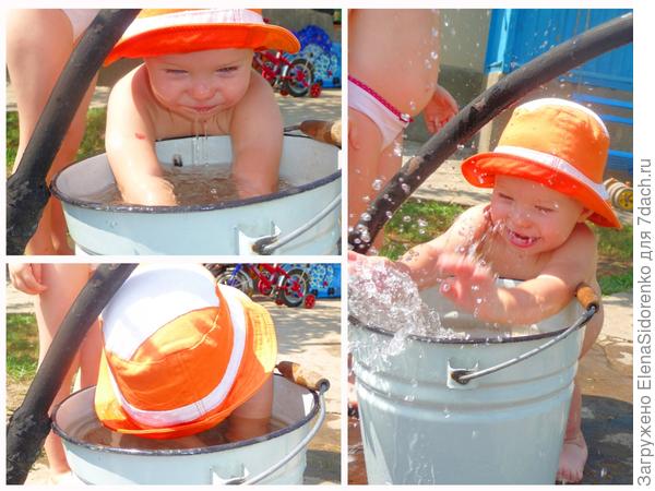 Наше чадо на бабушкиной даче!!!