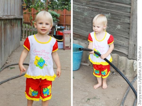 тащим шланг в грядки