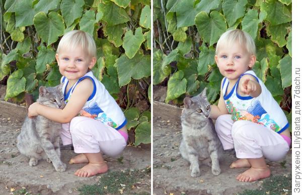 с любимой кошкой Котей