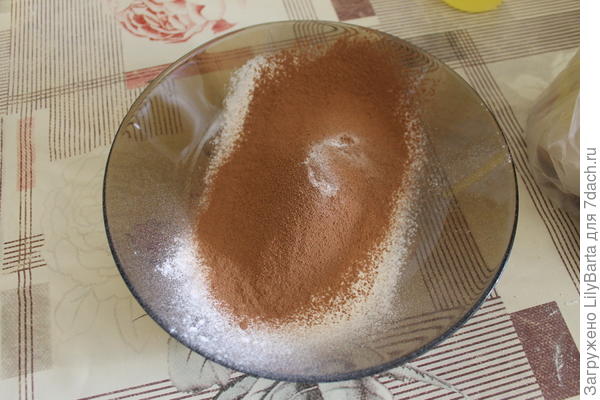 какао с мукой