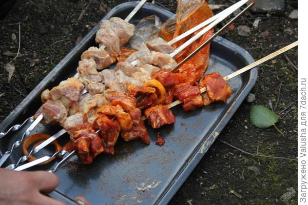 Мы любим шашлыки на даче)