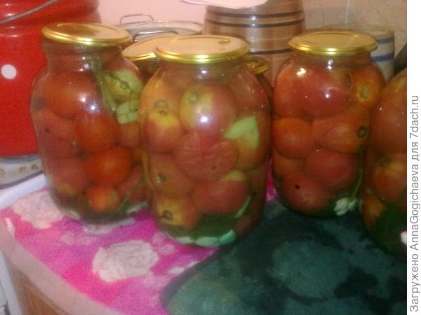 это помидорчики со своего огорода!