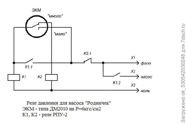 Реле давления.