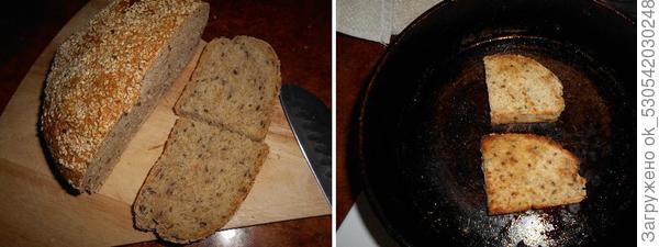 Поджаренный хлебушек.