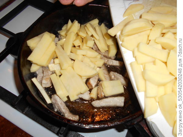 Засыпаем картофель