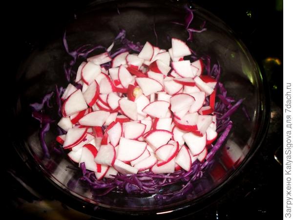 Витаминный салатик; пошаговый рецепт приготовления с фото