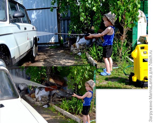 Современная мойка тоже к стати на даче. Ей и машину можно,  и  бак для душа, и веренду и многое тругое. Очень нужная вещь!!!