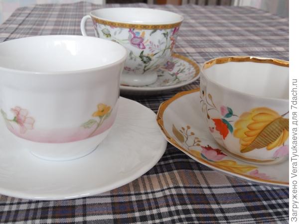 Три чашки, которыми пользуюсь.