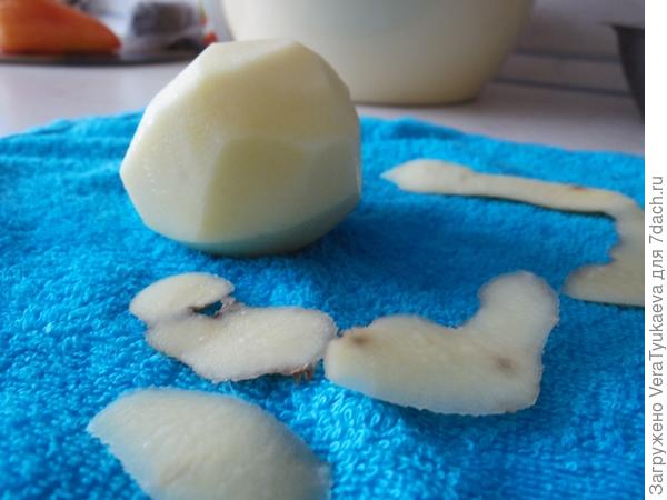 Рамос, очищенная картофелина.