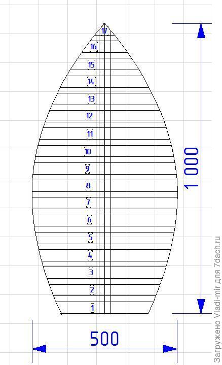 Чертеж стоечки