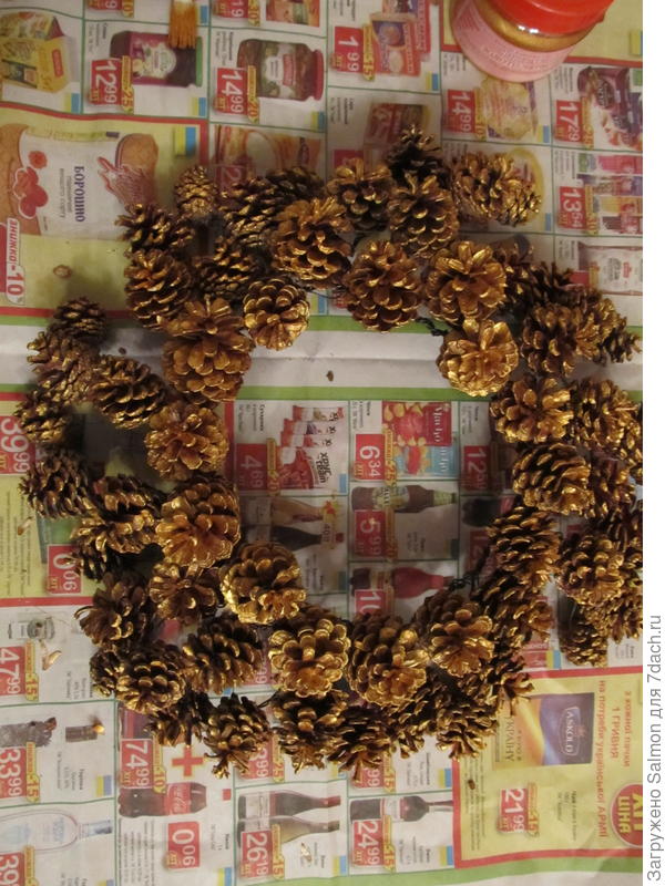 Венок сохнет