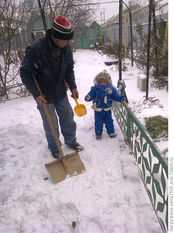 уборка во дворе
