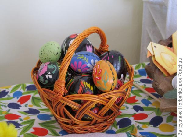 Корзинка с яйцами