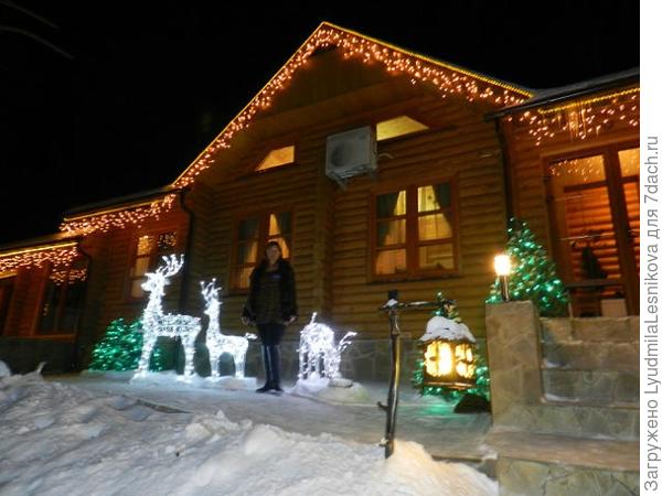 НОВОГОДНЕЕ  УБРАНСТВО ДАЧИ И Я.